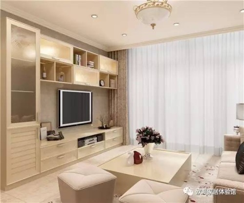 电视柜这样设计,连背景墙都省了