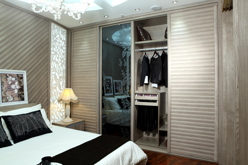 诺维家衣柜现代时尚系列整体衣柜装饰效果图