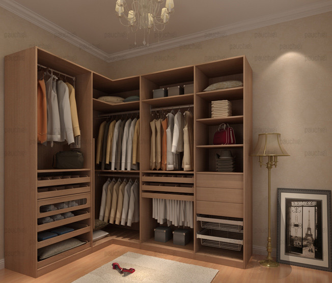 班尔奇衣柜 木语系列衣柜图片 衣帽间效果图