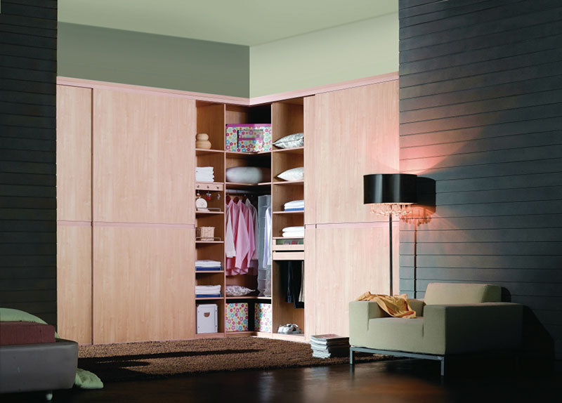 推拉门转角衣柜效果图 小户型扩容至圣法宝