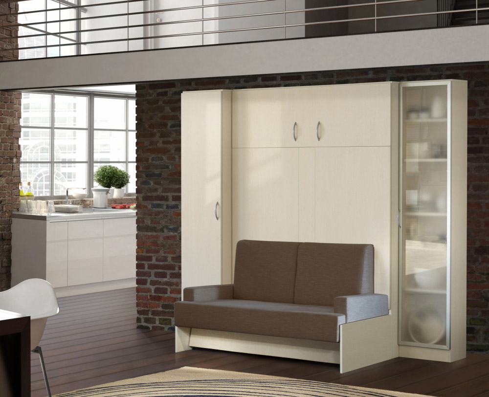 客厅玄关衣柜图片 象牙白平开门衣柜图片