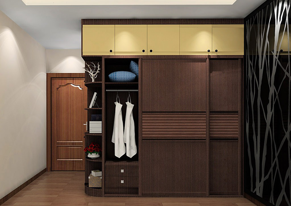 暖色系定制衣柜效果图 为家换上爱的新装